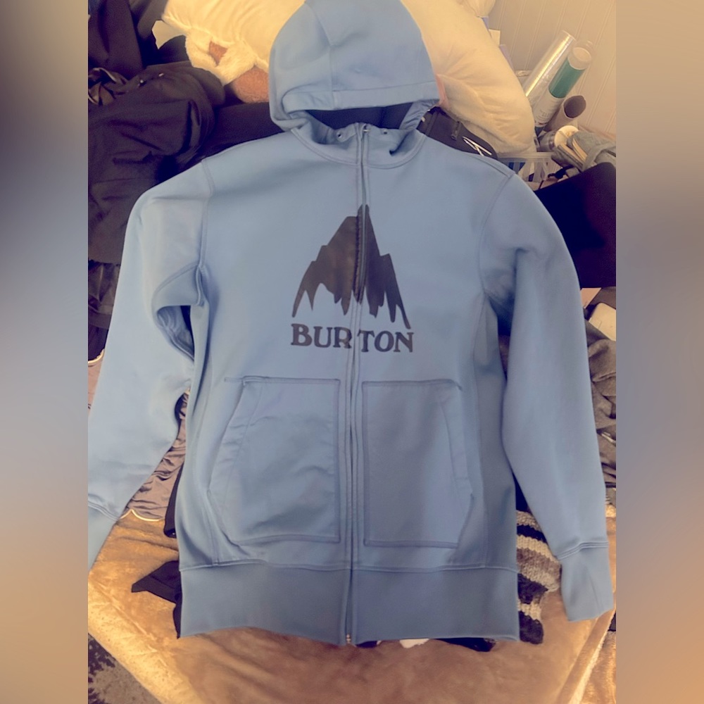 Burton Blue Zip-up Hoodie